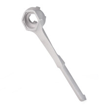 Wrench, cylinder key, drum opener, tool, aluminum, for drums with sizes of 35.4 cm, 50 and 15 liters