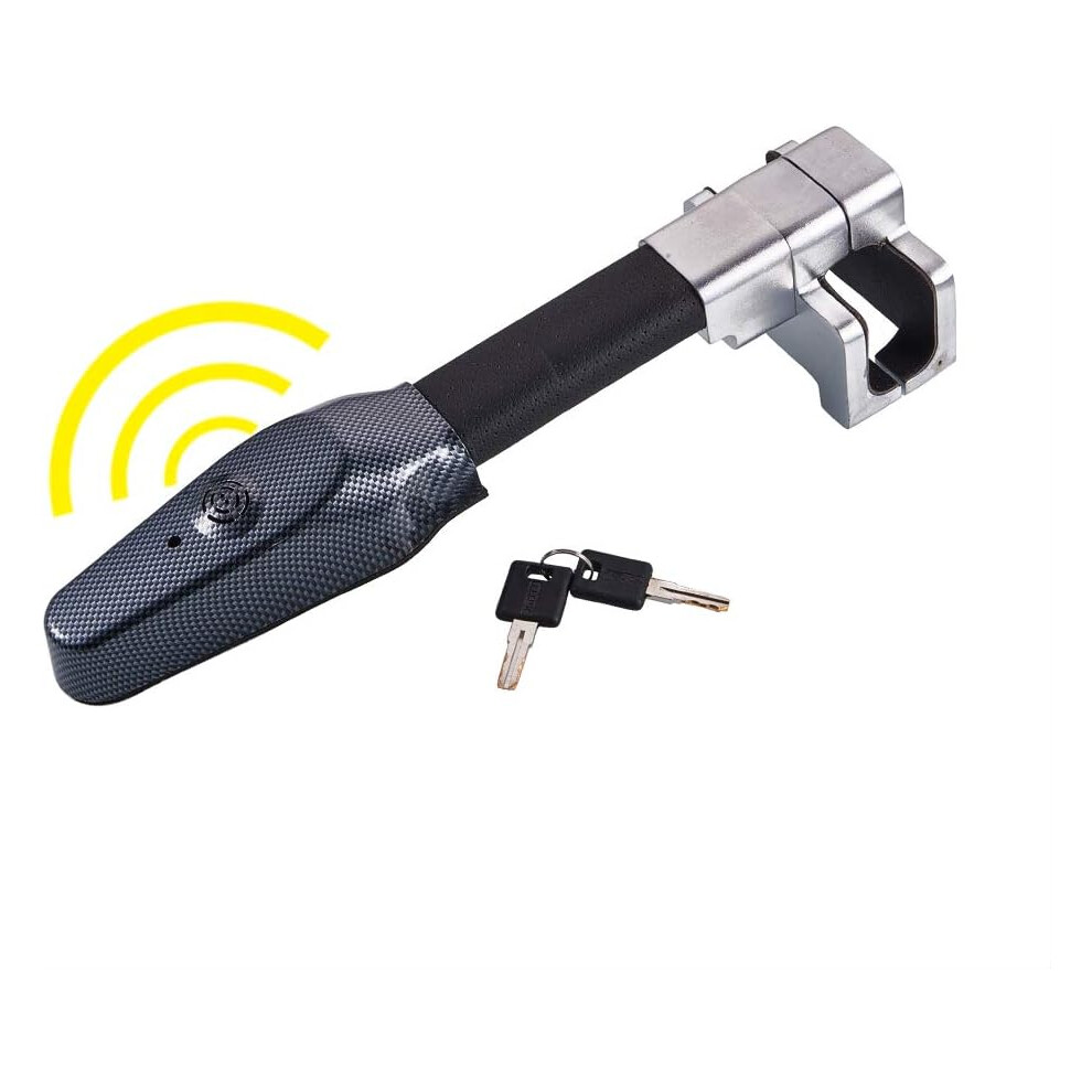 Alarm Lock 4 Steering Wheel Security, Universal Anti-Theft Device W/ Emergency Hammer Window Breaker, Heavy Duty Car Theft Prevention Bar Featuring 9139052745483