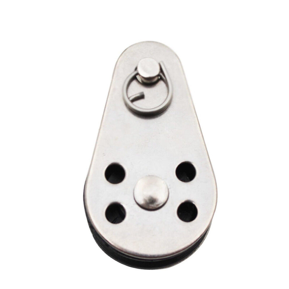 Marine Stainless Steel 316 Pulley Bearing Rollers 25Mm Swivel Lifting Rope Pulley Kit 9365049452052