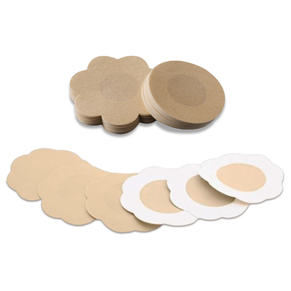 50Pcs Nipple Cover For Women, Petal Shaped Nipple Pad, Invisible Breast Cover, Nipple Pasties Cover Stickers, Breathable And Comfortable Nipple Covers 9139052749474