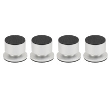 4 pièces de patins en alliage d'aluminium pour isolation de haut-parleurs pour équipements audio, argentière