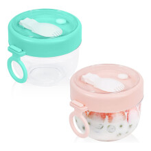 Récipients à avoine de nuit, tasse à Dessert, pot-rose et vert