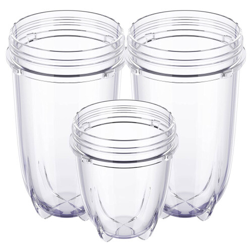 Blender Cups Replacement 16 ounce Cup 12 ounce Short Cup for 1