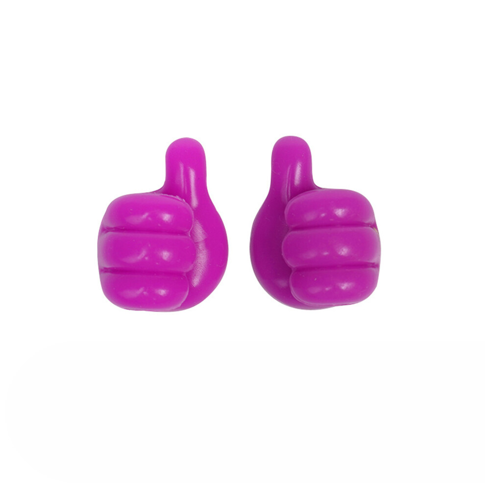 Self-Adhesive Silicone Thumb Hooks, Reusable Multipurpose Cable Organizers For Cable Clip Key Holder Wall Hangers Wire Management 9554910929643