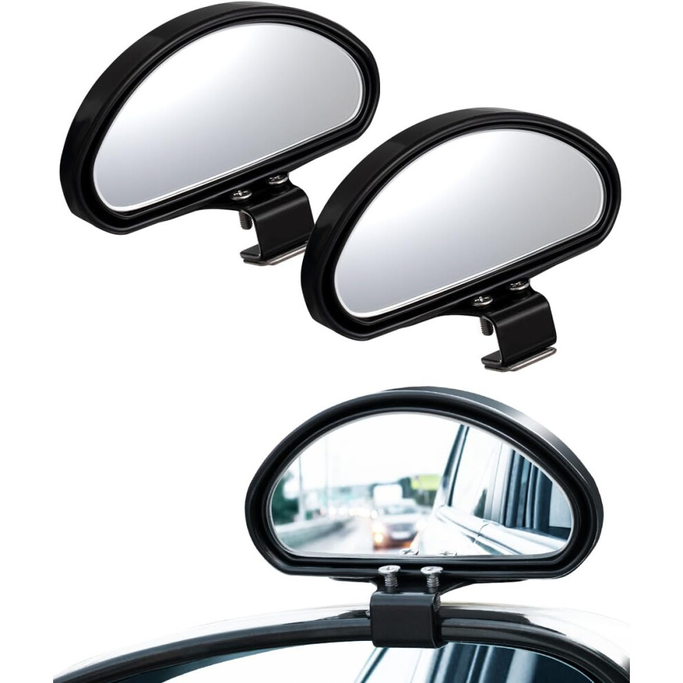 Car Rear View Mirrors, Universal Car Auxiliary Mirror, Blind Spot Mirror W/ 360 Degree Adjustable, Hd True Glass, Waterproof Wide Angle Convex Mirror 9139052746572