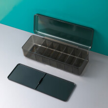 Organizér na kabely na stůl, víceúčelový úložný prostor pro elektronické příslušenství, průhledný design nabízí snadný přístup,