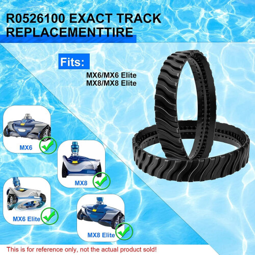 Easy Install Tracks Tyres Wheel Suitable For MX8 Mx6 Pool 1