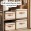 Foldable Storage Box Oxford Fabric Fabric with Lid Dustproof-mm 7