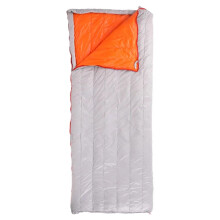 Sleeping Bag for Camping Outdoor, Goose Down, Waterproof, Lightweight, Orange 500g