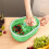 Fruit Cleaner Spinner, Vegetable Washing, Portable Fruit Scrubber with Lid 2