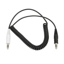 Audioverbesserung für raue Umgebungen, U-174/U-Stecker für nahtlose Kompatibilität, einziehbares Spiralkabel für unübertroffenen Komfort