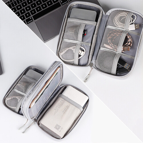 Φορητή θήκη οργάνωσης ηλεκτρονικών ειδών, δύο θήκες αποθήκευσης για γραφείο και 2