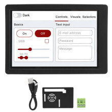 Elegante monitor touchscreen capacitivo da 3,5 pollici con display IPS e ampio angolo di visione, per Raspberry Pi (compatibile con il modulo