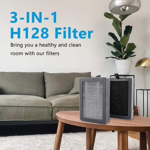 4 Pack Plastic Air Purifier Filter HEPA Filter Replacement Air 1