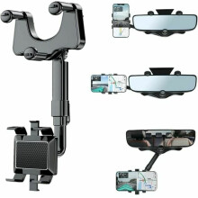 Revolutionerende justerbar montering til dit bakspejl i ABS-materiale, der sikrer holdbarhed, multifunktionelt design for sikker og komfortabel