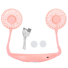 Ventilator de înaltă performanță cu bandă de gât, design hands-free, ventilatoare duble, motor silențios, baterie reîncărcabilă, control al