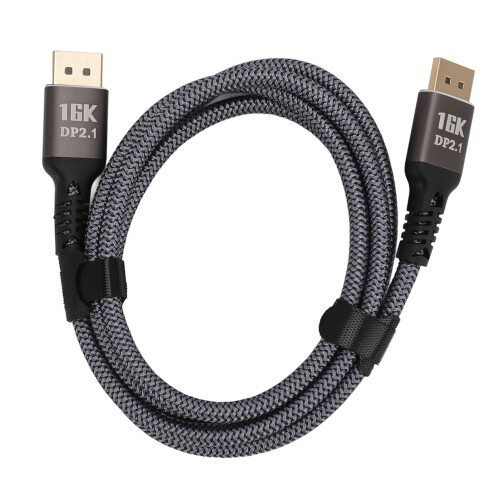 Επιχρυσωμένο καλώδιο DisplayPort 2.1, ανθεκτικός σχεδιασμός με καθολική συμβατότητα
