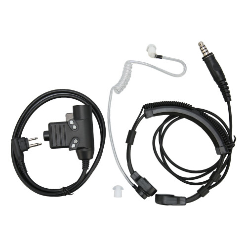 Τακτικό μικρόφωνο λαιμού για ραδιόφωνα Motorola 2Pin Walkie Talkie, τεχνολογία οστικής