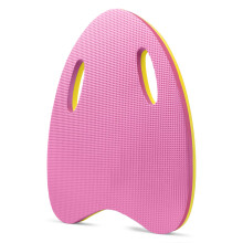 Kids and Adults Swimming Board EVA Foam Swim Board with Secure Hand Grips, for Swimming Practice and Water Training, Pink AShape