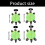 Fun Turtles Design Bodenfuß-Staubwischer, doppelseitiges-S 2