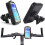 Bolsa impermeável para celular de bicicleta com proteção anti-UV, suporte ajustável de 4 polegadas para manuseio versátil e rotação de 360 7