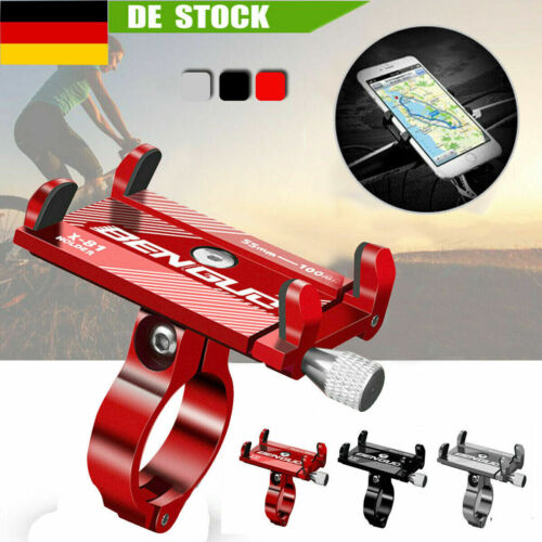 Suporte universal para celular em bicicleta, construção robusta em liga de alumínio, compatível com dispositivos de 3,5 a 6,2 polegadas, design
