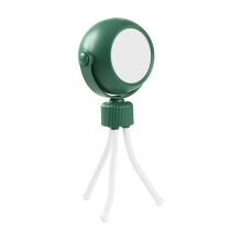 Ventilador portátil para carrinho de bebê, luminária de leitura com intensidade ajustável e suporte para celular, luz branca, luz amarela e luz