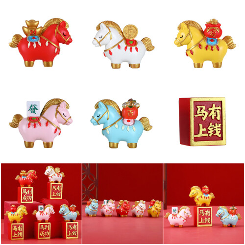 Chinesisches Pferd, Kunstharz,-Machen Sie sofort eine Nachricht 2