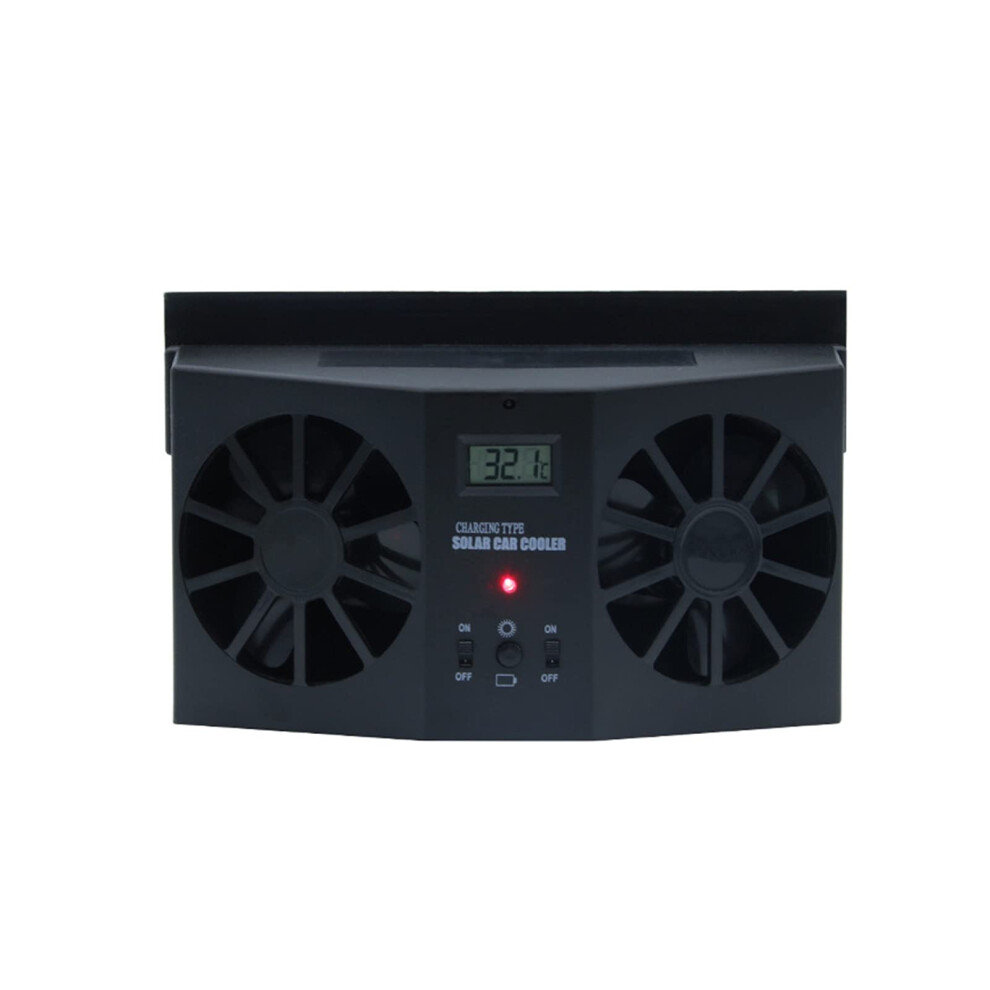 Radial Fan, Solar Car Switching Fan/Dualwind Car Exhaust Fan/Solar Car Cooler R8032 (Black) Black 9365049456067