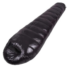 Sleeping bag for camping 1000g goose down outdoor sleeping bag for adults, ultralight, for camping, waterproof for camping black.