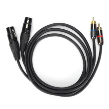 Stereo-Klinken-Audiokabel mit überragender Signalqualität, vergoldetem Stecker und flexibler Gummiummantelung für störungsarme, gute und stabile