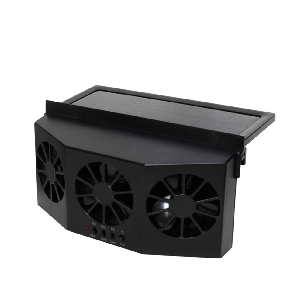 Radial Fan, Solar/Usb Dual Charging Vehicle Cooling Tool, Car Exhaust Fan, Vehicle Air Circulation Fan, Smoke Exhaust Fan, Car Ventilation Fan (1 Uk) 9365049455923