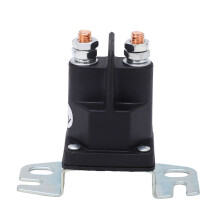 Startsolenoïde voor grasmaaier met 4 aansluitingen, vervangende startsolenoïde met schroefdraad aan de bovenkant, platte aansluiting, zeer sterk