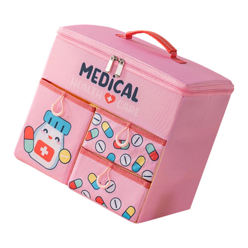 Wasserdichte Polyester-Medizin-Aufbewahrungstasche,-Rosa