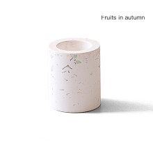 Pots de fleurs en céramique fabriqués à la main, poterie au design terrazzo, décoration unique pour salle de bain, porte-brosse à dents à