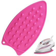 Iron Rest Heat Resistant Holder, NonSlip Rose Red Pad, Ironing Supplies