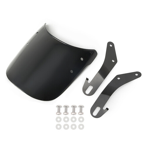 Para-brisa para motocicleta com faróis de 5 a 7 polegadas, pilotagem mais segura com para-brisa e plástico ABS durável, para-brisa universal