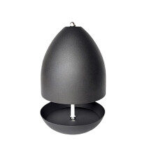 Elegante Teelichtheizung aus Metall mit-mattschwarz