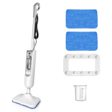 Electric Steam Mop Cleaner with 2 Wipes, 2 Speeds, 1500W Power, Handheld Steamer, Easy to Use, Ready in 20 Seconds, 400ml Water Tank, 4.8m Cable.