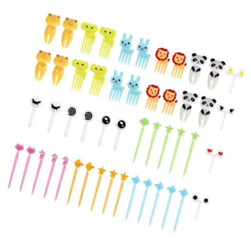 50 PCS Home Cartoon Obst Gabel Innovative 2