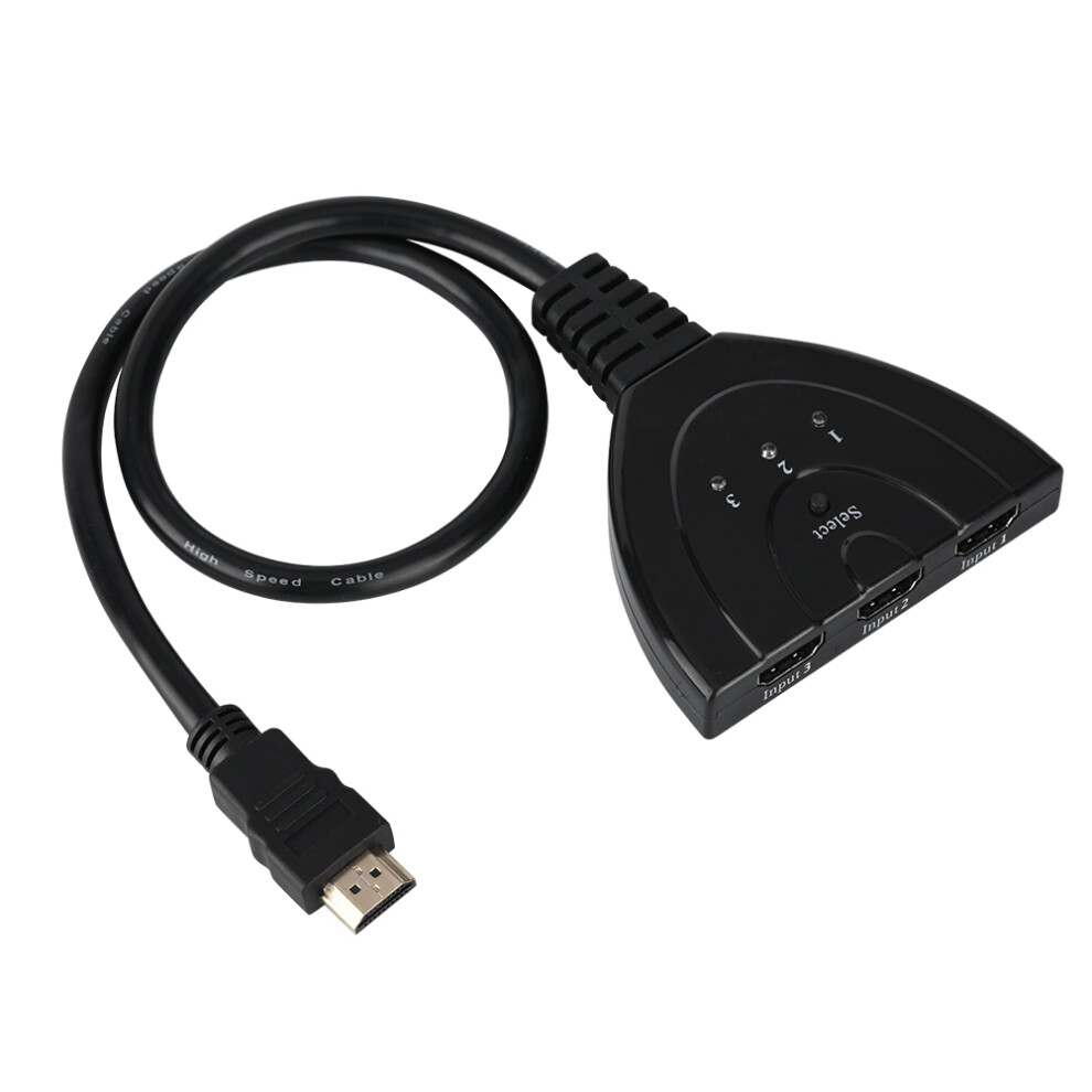 4K Support Hdmi Switcher,Video Resolution For Immersive Viewing,3 In 1 Out Function,Signal Transfer,Compatibility With Hdtv, Good Quality, Durable 9420858964896