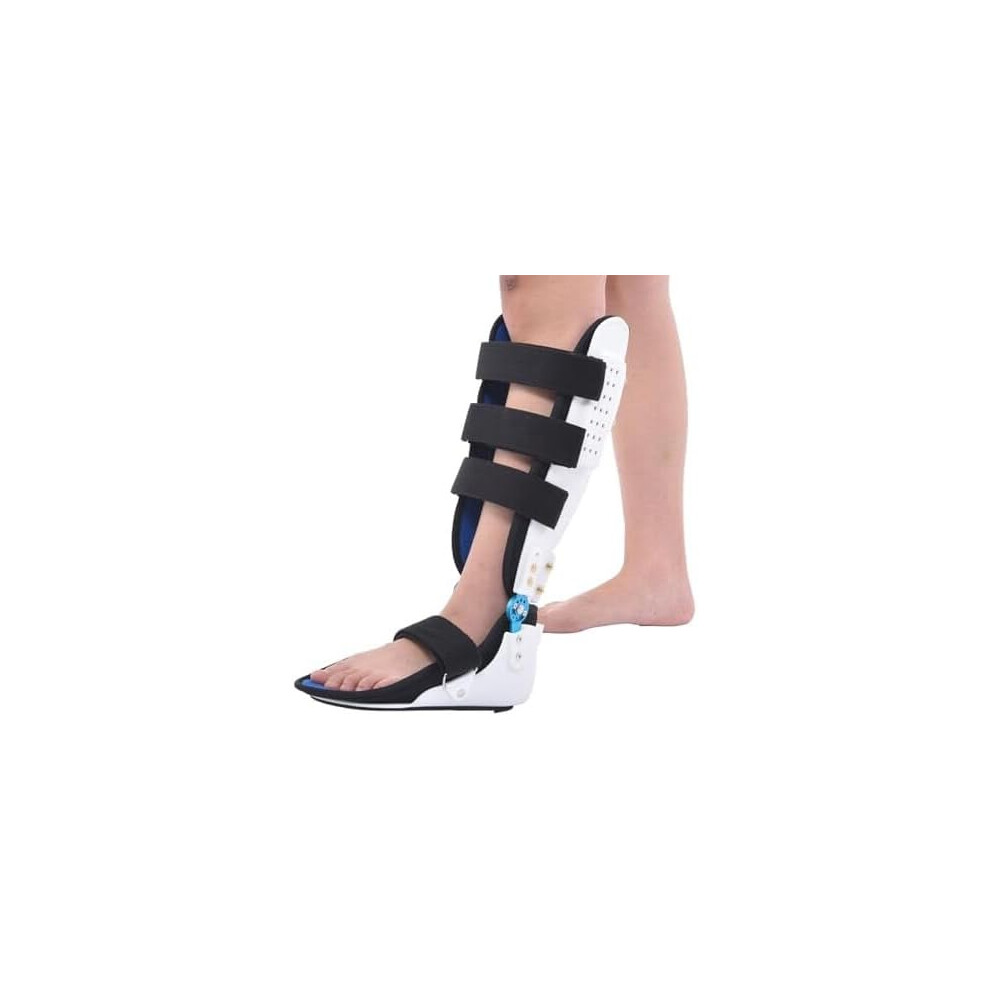 Ankle support brace, breathable and porous ankle orthosis for injuries, sprains, and fractures, suitable for ankle and foot injuries, XL size, Left.