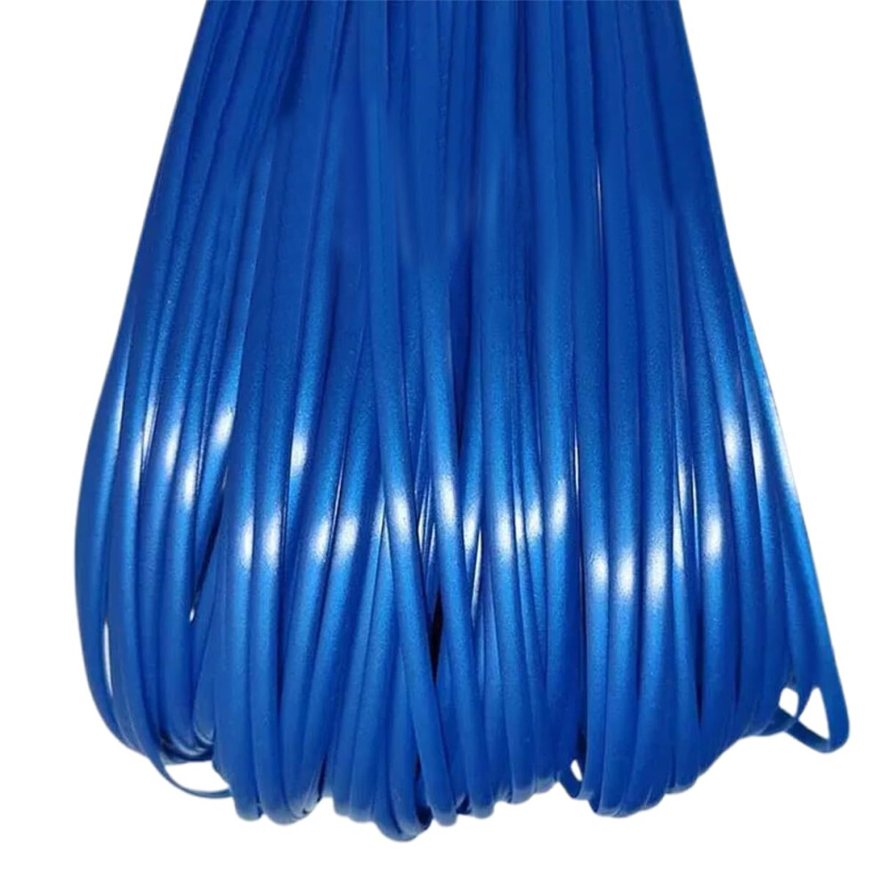 500G Flat Synthetic Rattan, 5Mm Pe Allweather Rattan For Furniture Diy King Blue 9189345724565