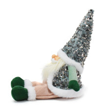 Paillettenbesetzte Zwergenfigur mit Harzgesicht, ästhetischer