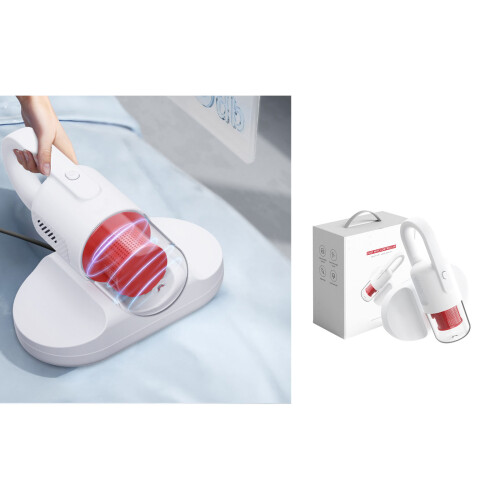 Handheld Bed Vacuum Cleaner with HEPAs Filtration-White UK 2