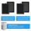 4 Pack Plastic Air Purifier Filter HEPA Filter Replacement Air 7