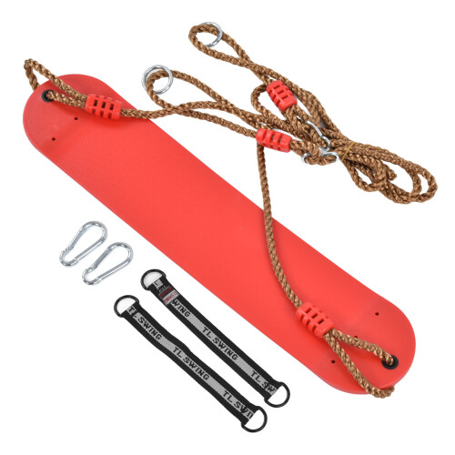Schaukelsitz EVA Soft Board Rot Verstellbares Seil 1