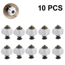 Vintage Pumpkin Charms, zestaw 10 akrylowych dekoracyjnych uchwytów do szuflad, elegancki wygląd dla Twojej metamorfozy mebli