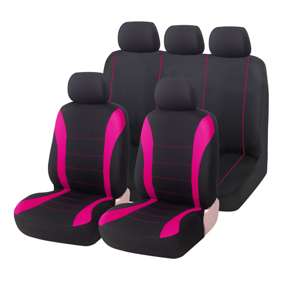 Car Seat Covers Full Set 4 Front & Rear, Easy Installation Seat Protectors W/ Breathable Mesh Fabric, Universal Fit 4 Most Vehicles 9139052755260
