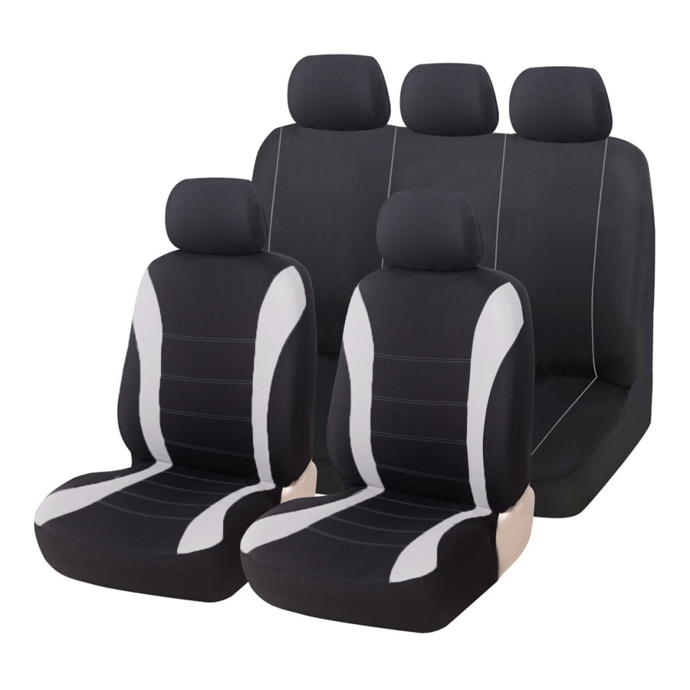 Car Seat Covers Full Set 4 Front & Rear, Easy Installation Seat Protectors W/ Breathable Mesh Fabric, Universal Fit 4 Most Vehicles 9139052755253